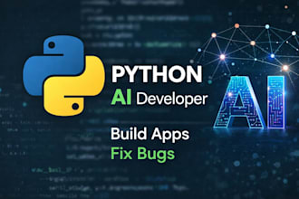 python applications, fix code and develop software