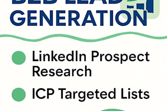 generate targeted b2b leads using linkedin and icp research