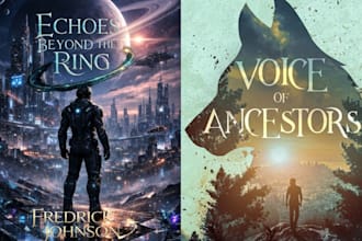 do book cover design, fantasy book cover design, sci fi book cover design