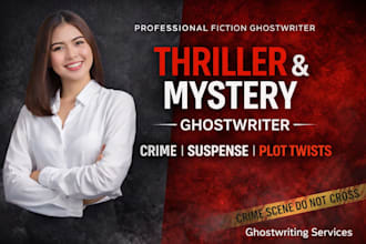 be ebook writer for psychological thriller or mystery novel writer