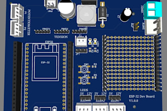 design esp32 iot pcb for smart devices with low power and can bus gerber files