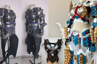 do 3d wearable cosplay creation 3d amor using eva foam 3d helmet halloween mask