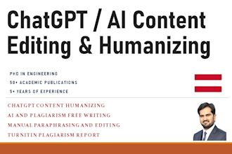 edit and humanize your chatgpt or ai generated writing