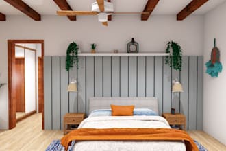 do 3d airbnb design, short term rental, vacation rental, serviced apartment