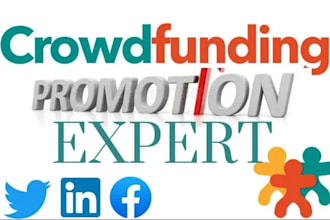 do crowdfunding campiagn promotion, kickstarter, indiegogo promotion