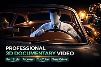 create cinematic 3d fern style documentary videos for youtube
