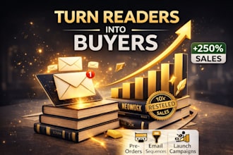 write high converting email sequences for author book launches