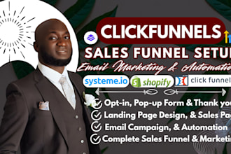 build clickfunnels sales funnel, systeme io, leadpages, gohiglevel, google sites