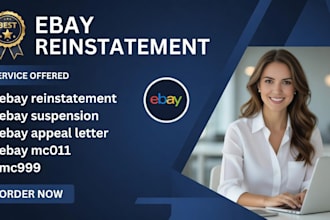 fix suspended ebay account with appeal letter for reinstatement