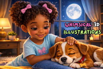 children story book illustration children story children story book illustration