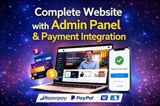 build a simple business website with admin panel