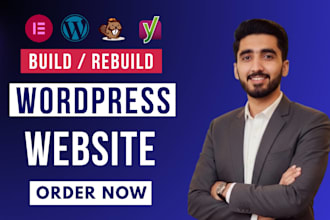 build rebuild wordpress website for your business with elementor