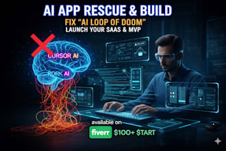 fix, build your vibe coding ai saas, mvp, ai mobile app using cursor, rork ai