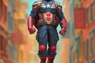superhero character for comics