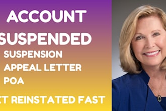 write amazon suspension appeal and plan of action poa reinstatement