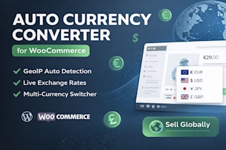 setup auto currency converter, language convert to wordpress woocommerce website
