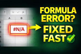 fix excel vlookup, xlookup, if formula errors fast