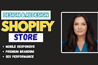 build branded shopify store or dropshipping ecommerce website
