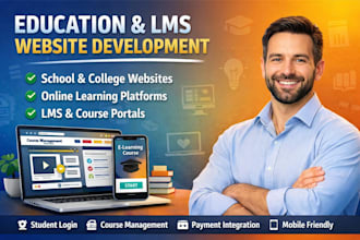 education website development school online learning college portal