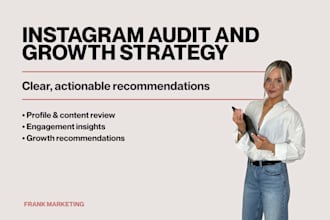 deliver a strategic instagram and facebook audit with a clear growth plan