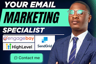 do sendgrid emma accumbamail email campaign engagebay gohighlevel ai automation