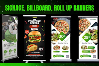 design vinyl banners, roll up banners, billboards, signage, signboard, yard sign