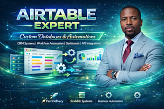 build airtable CRM, database and softr client portal for agencies