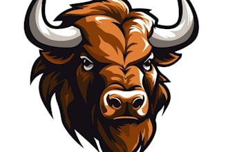 design professional bison logo