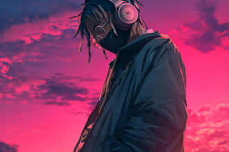 design an custom anime album cover art