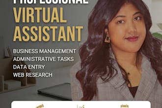 be your executive virtual assistant for business admin