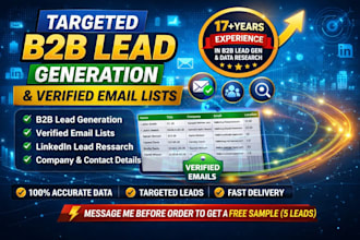 do targeted b2b lead generation and verified email lists