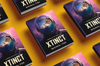 create a stunning thriller book cover design