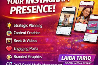 be your instagram social media content manager for your bussiness aswell