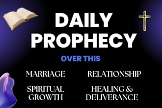 give you a personal prophecy regarding your lovelife, marriage, counseling