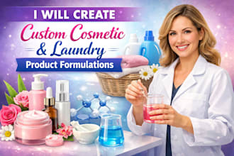 create custom cosmetic and laundry product formulation