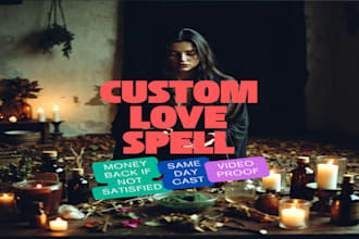 cast a customized love spell to powerfully manifest your desires