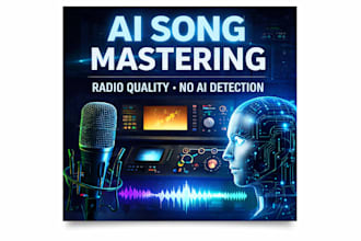 master ai songs to professional radio quality with no ai detection