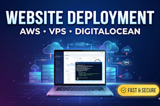 deploy website to digitalocean aws or vps