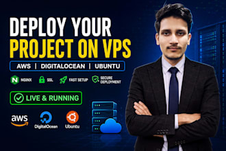 deploy your website on vps, AWS, digitalocean or ubuntu server
