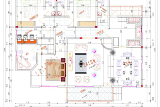 draw professional residential floor plans in autocad