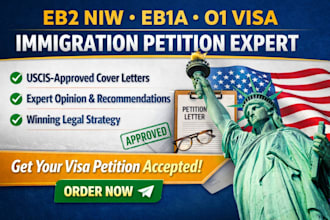 write eb2 niw eb1a o1 petition cover letter expert opinion for uscis