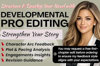provide story structure editing and developmental feedback for your novel draft