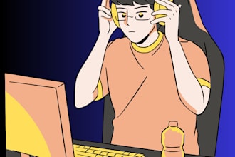 design a unique gaming logo and avatar for you