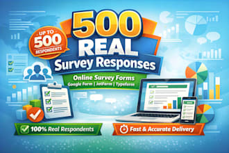 recruit over 500 respondents to fill your online survey