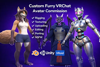do vrchat avatar custom vrchat furry vrchat nsfw vr chat avatar v tuber model