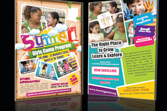 design digital flyer for print use