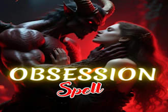 cast a strong love binding spell to make him devoted loyal and totally obsessed