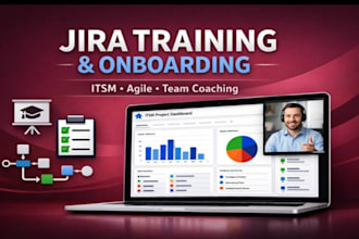 provide jira service management training and team onboarding for IT and agile