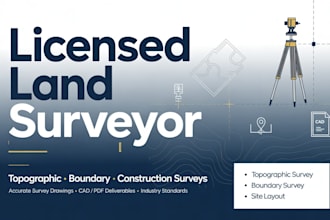 do a land survey for topography, accurate property, and site survey