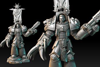 create a 3d animal and character design or creature for 3d printing
